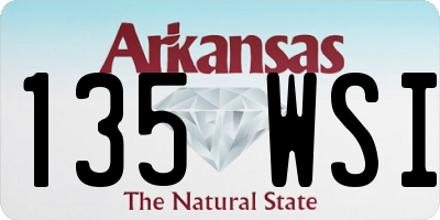 AR license plate 135WSI