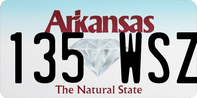 AR license plate 135WSZ