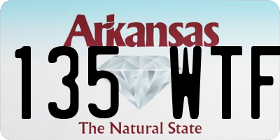 AR license plate 135WTF