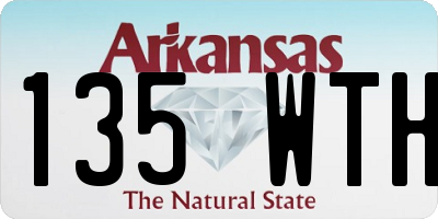AR license plate 135WTH