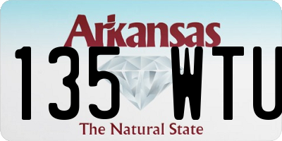 AR license plate 135WTU