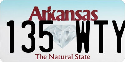 AR license plate 135WTY