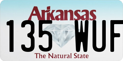 AR license plate 135WUF