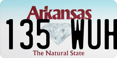 AR license plate 135WUH