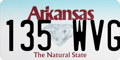 AR license plate 135WVG