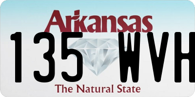 AR license plate 135WVH