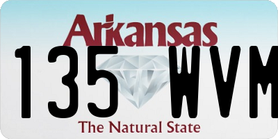 AR license plate 135WVM