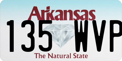 AR license plate 135WVP