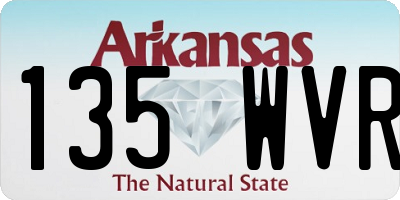 AR license plate 135WVR