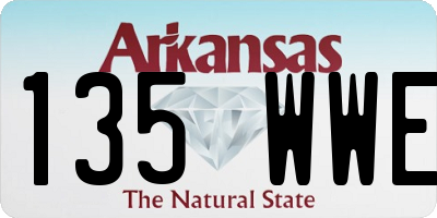 AR license plate 135WWE