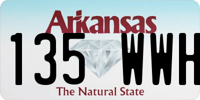 AR license plate 135WWH