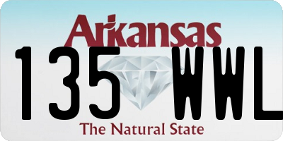 AR license plate 135WWL