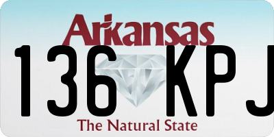 AR license plate 136KPJ