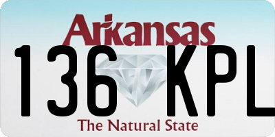 AR license plate 136KPL