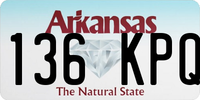 AR license plate 136KPQ