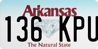 AR license plate 136KPU