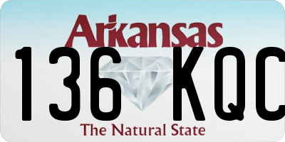 AR license plate 136KQC