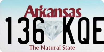 AR license plate 136KQE