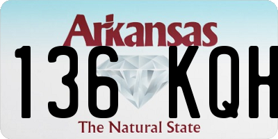 AR license plate 136KQH