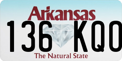 AR license plate 136KQO