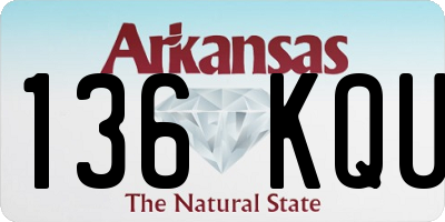 AR license plate 136KQU
