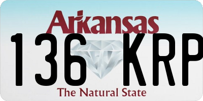 AR license plate 136KRP