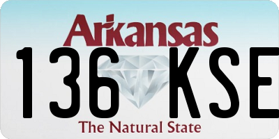 AR license plate 136KSE
