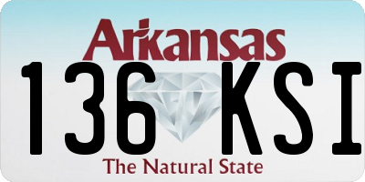 AR license plate 136KSI