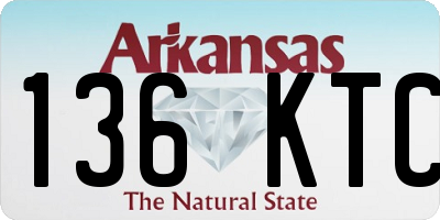 AR license plate 136KTC