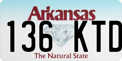 AR license plate 136KTD