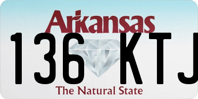 AR license plate 136KTJ