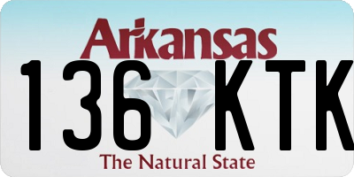 AR license plate 136KTK