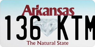 AR license plate 136KTM