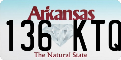 AR license plate 136KTQ