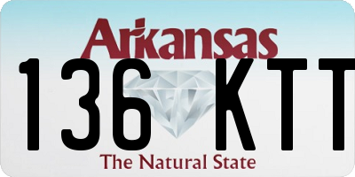 AR license plate 136KTT