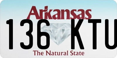 AR license plate 136KTU