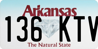 AR license plate 136KTV