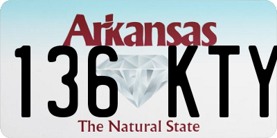 AR license plate 136KTY