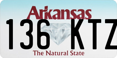 AR license plate 136KTZ