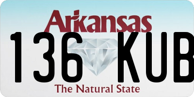 AR license plate 136KUB