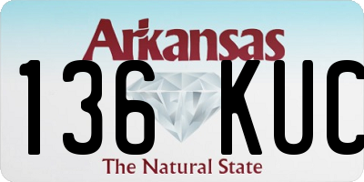 AR license plate 136KUC