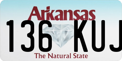 AR license plate 136KUJ