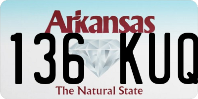 AR license plate 136KUQ