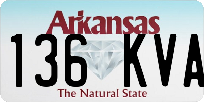 AR license plate 136KVA