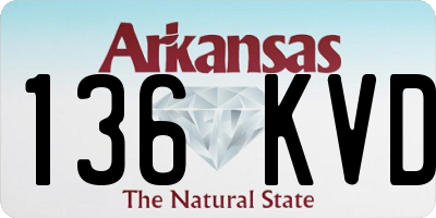 AR license plate 136KVD