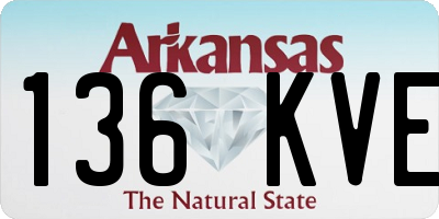 AR license plate 136KVE
