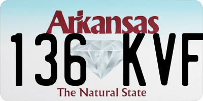AR license plate 136KVF