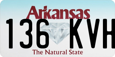 AR license plate 136KVH