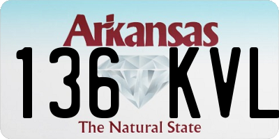 AR license plate 136KVL