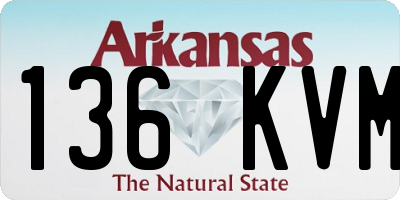 AR license plate 136KVM